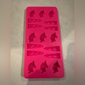 Pink Silicone Unicorn Mold Soap Candy Cookies Candles Jello Ice Cube